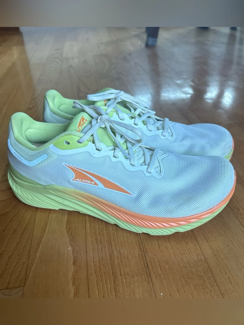 Altra Rivera 3 Womens Orange White Athletic Road Running Shoes Sneakers Size 8.5